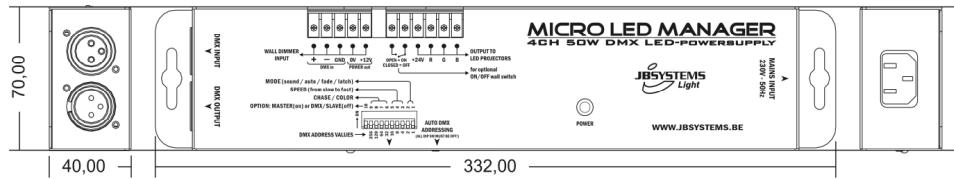JBSYSTEMS LIGHT MICRO LED MANAGER - ESPECIFICACIONES - 1