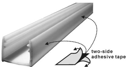 JBSYSTEMS LIGHT MLS-20 - Installation mit doppelseitigem Klebeband: - 2