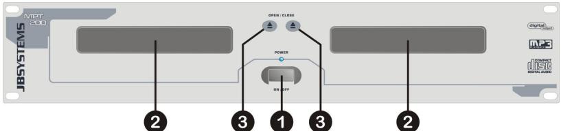 JBSYSTEMS LIGHT MPT 200 - CONTROLS AND FUNCTIONS (MAIN UNIT) - 1