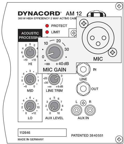 DYNACORD AM 12 - AUX IN - 1
