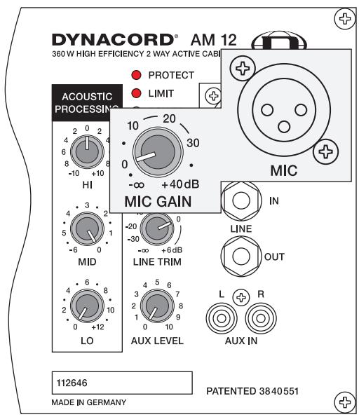 DYNACORD AM 12 - AUX IN - 1