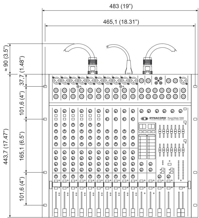 DYNACORD POWERMATE PM1600 - Active 2-way stereo configuration: - 6