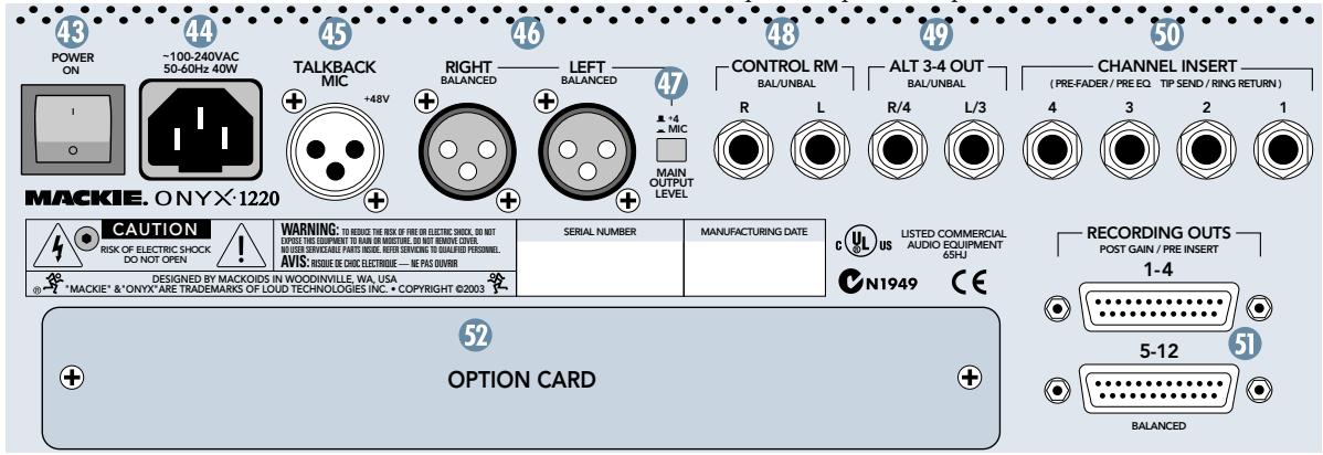 MACKIE ONYX 1220 - OPTION E/S FIREWIRE - 1