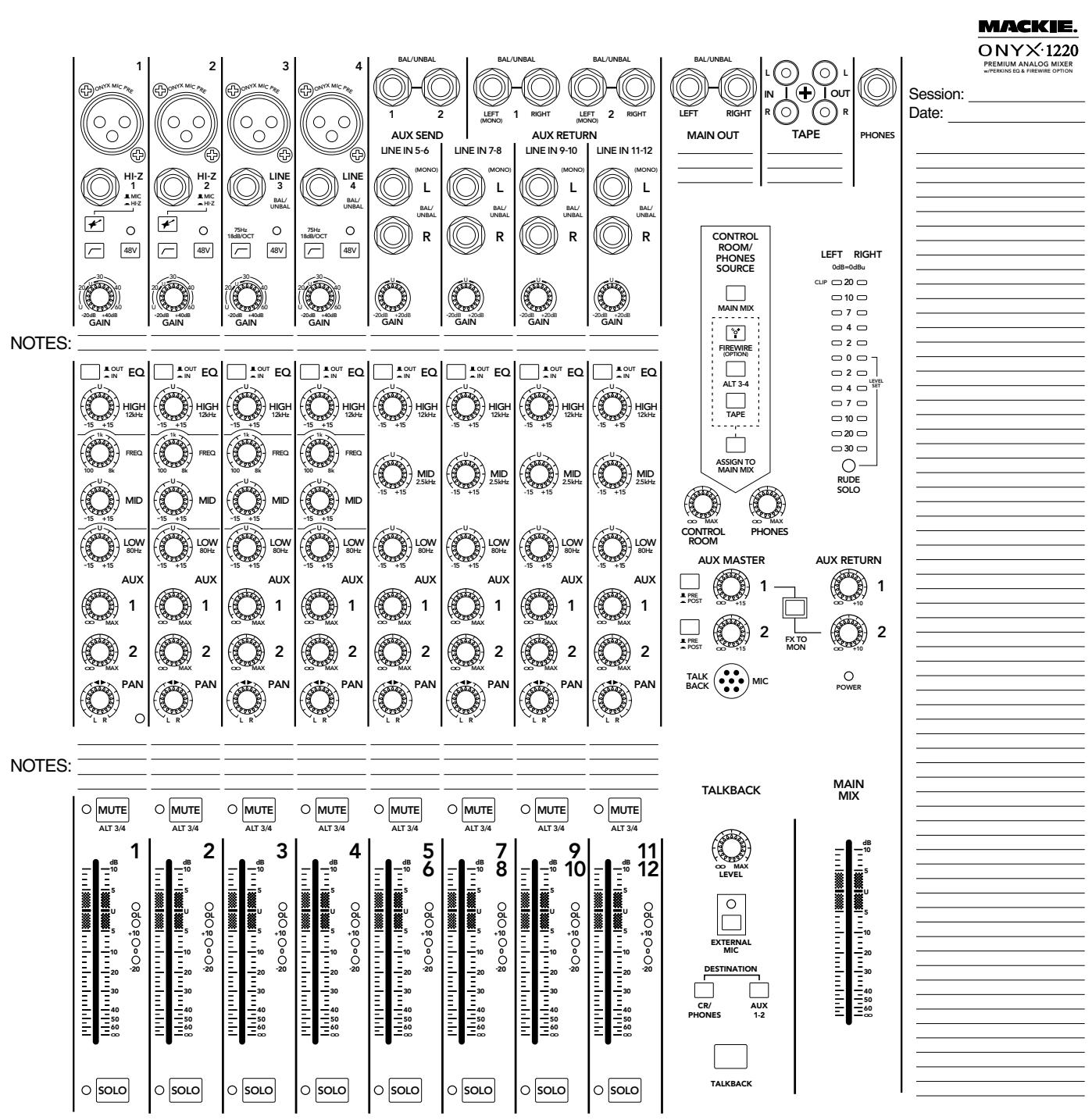 MACKIE ONYX 1220 - Alimentation - 3