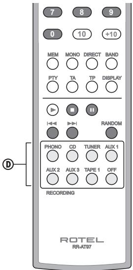 ROTEL RC-1580 - APPLICABLE FOR USA, CANADA OR WHERE APPROVED FOR THE USAGE - 9