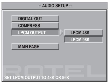 ROTEL RDV-1060 - Réglages audio - 5