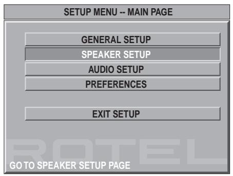 ROTEL RDV-1060 - Speaker Setup - 1