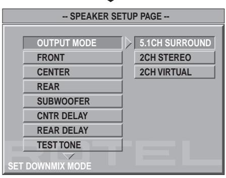 ROTEL RDV-1060 - Speaker Setup - 3