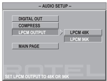 ROTEL RDV-1060 - Ajustes de Audio - 5