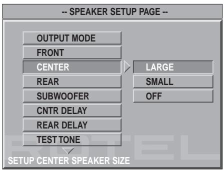 ROTEL RDV-1060 - Speaker Setup - 7