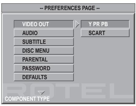 ROTEL RDV-1060 - Preferences - 2