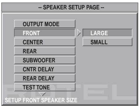 ROTEL RDV-1060 - Speaker Setup - 5