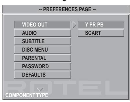 ROTEL RDV-1060 - Preferencias - 2