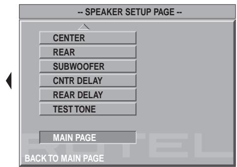 ROTEL RDV-1060 - Speaker Setup (Laufsprecher-Setup) - 2