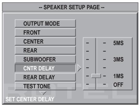 ROTEL RDV-1060 - Speaker Setup - 8