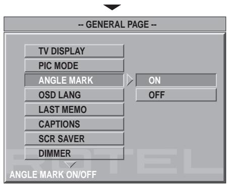 ROTEL RDV-1060 - General Setup (Haupt-Setup) - 7