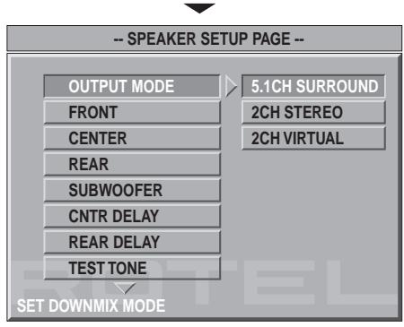 ROTEL RDV-1060 - Speaker Setup (Laufsprecher-Setup) - 3