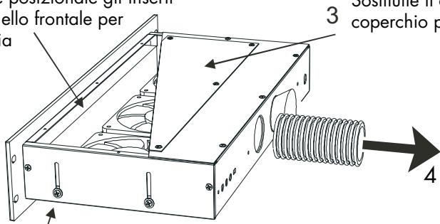 ROTEL RKF-100 - Configurazioni della direzione del flusso dell'aria del RKF-100 - 4