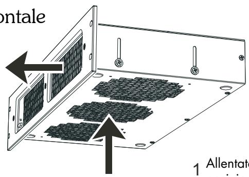 ROTEL RKF-100 - Configurazioni della direzione del flusso dell'aria del RKF-100 - 1