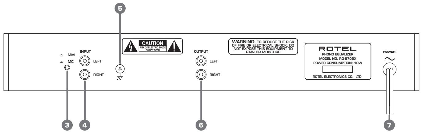 ROTEL RQ-970BX - WARNING: - 3