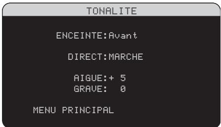 ROTEL RSP-1069 - Réglage des timbres (Contour Setup) - 1
