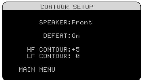 ROTEL RSX-1058 - Contour Setup - 1