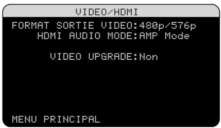 ROTEL RSX-1058 - Réglage video/hdmi - 1
