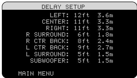 ROTEL RSX-1058 - Delay Setup - 1