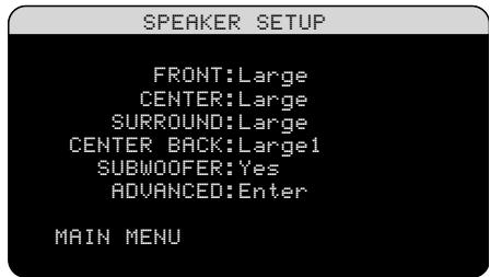 ROTEL RSX-1058 - Speaker Setup - 1