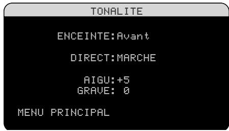 ROTEL RSX-1058 - Réglage des timbres (contour setup) - 1