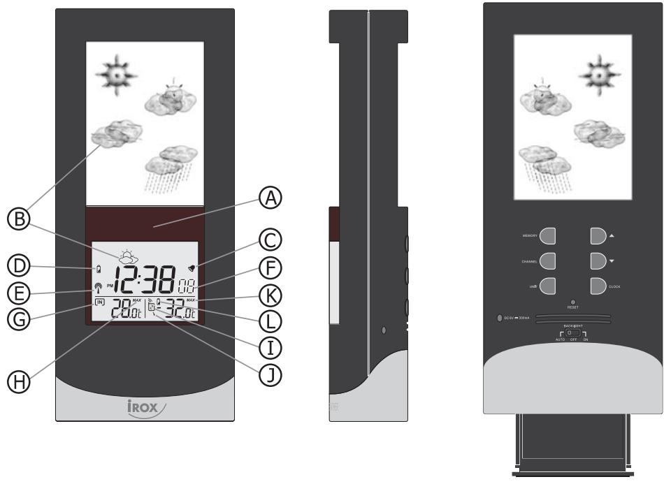 IROX EBR808CL - FUNCTIONS OF THE WEATHER STATION - 1
