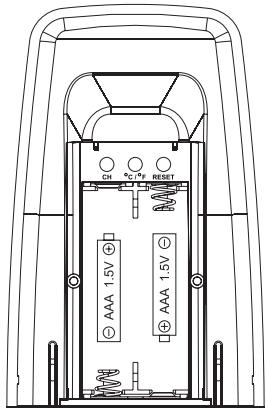 IROX EBR808CL - Installazione dellepile nel sensore sansa cavo e registrazione del sensore o di un sensore supplementare - 2