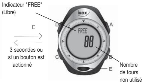 IROX ER XL - Fonction spéciale pour le model IROX-ER (pas pour le model IROX-XL) Comment afficher le nombre de tours non utilisés - 2