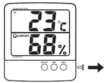 IROX JB913R - SELEZIONE DELLA VISUALIZAZIONE DELLA TEMPERATURA INTERNA O ESTERNA - 1