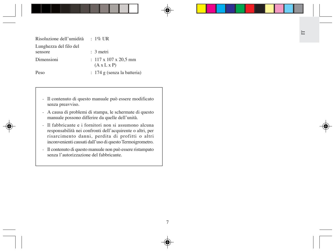 IROX JB913R - SPECIFICHE - 2