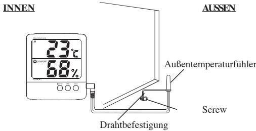 IROX JB913R - BEFESTIGUNG DES TEMPERATURFüHLERS FÜR DIE AUSSENTEMPERATUR - 1