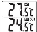 IROX CT111C - Pour lire et/ou effacer la température max - min extérieure - 1