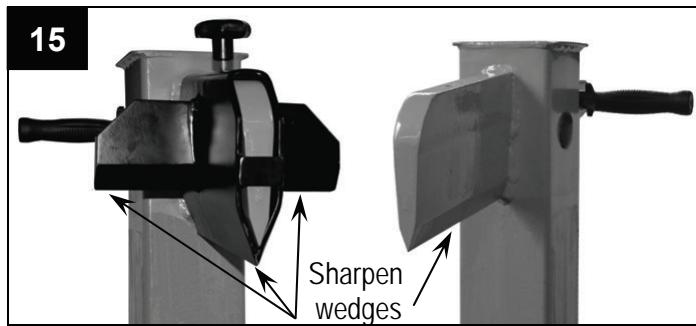 ATIKA ASP 10-1350 - Sharpening the splitting blade - 1