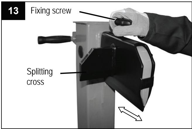 ATIKA ASP 10-1350 - Adjusting the splitting cross: - 1