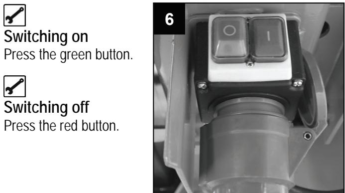ATIKA ASP 10-1350 - Switching on / off - 1