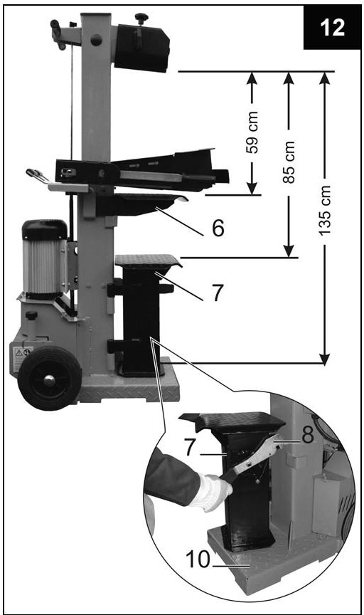 ATIKA ASP 10-1350 - Tafelhoogte instellen - 1