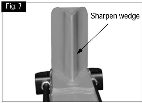 ATIKA ASP 5-UG - Sharpening the splitting wedge - 1