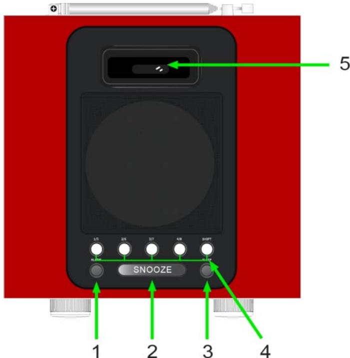 TANGENT ALIO CD-DAB - Panel superior - 1