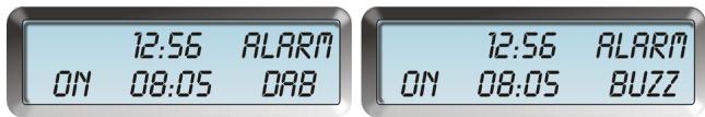 TANGENT CINQUE CD-DAB RADIO - Setting the alarm - 2