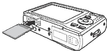 AGFAPHOTO COMPACT 102 - Insertion d'une carte mémoire SD/SDHC - 2