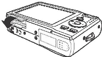 AGFAPHOTO COMPACT 102 - Insertion d'une carte mémoire SD/SDHC - 3