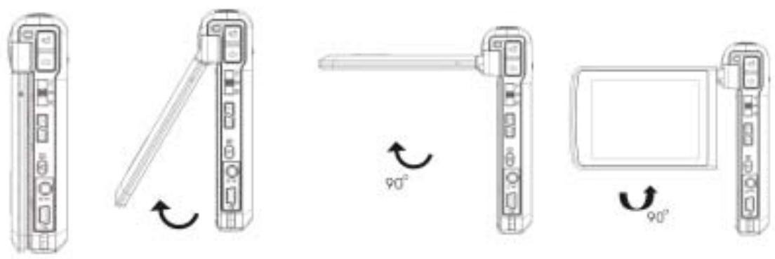 AGFAPHOTO DV-5000G - Pour allumer l'appareil photo : - 1