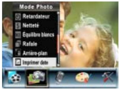 AGFAPHOTO DV-5000G - Imprimer date (en mode d'enregistrement photo uniquement) - 1