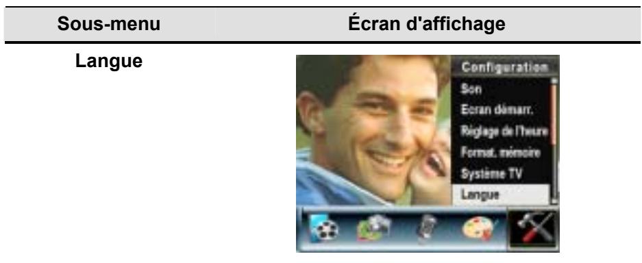 AGFAPHOTO DV-5000G - Sélection de la langue de l'interface - 1