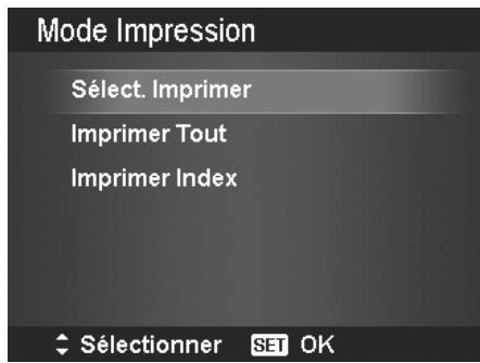 AGFAPHOTO OPTIMA 103 - Régler le menu mode impression - 1